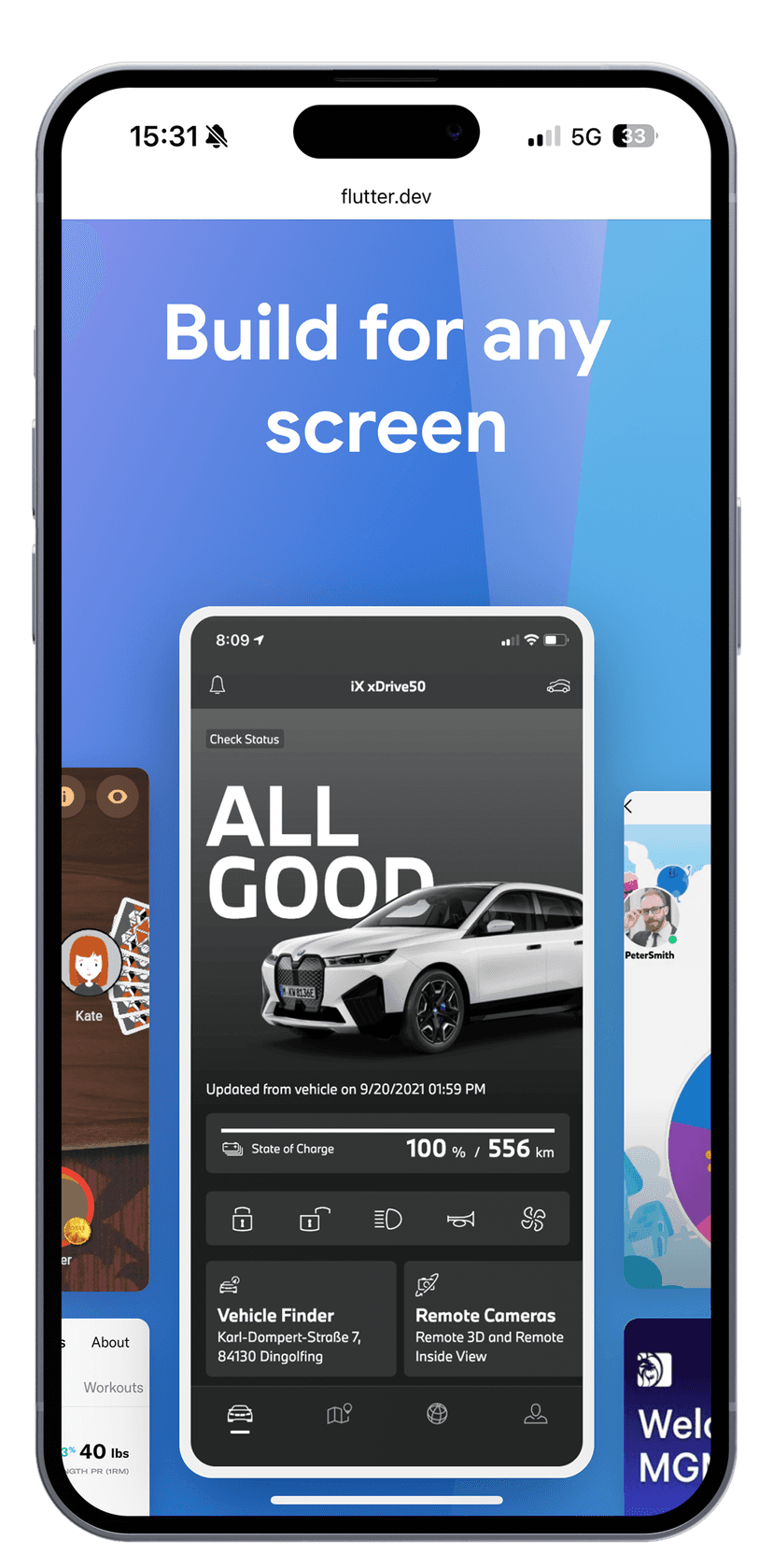 iPhone Showing Flutter Apps