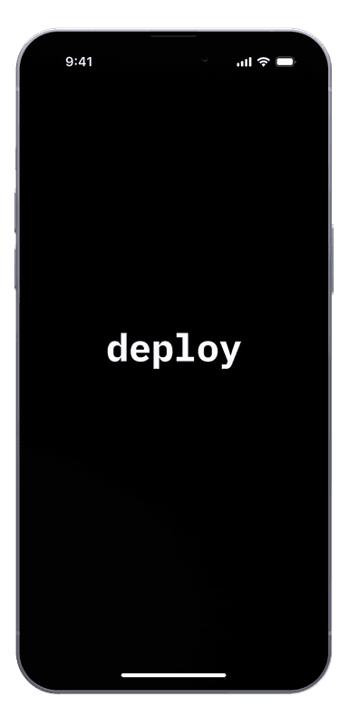 Deploy app homescreen
